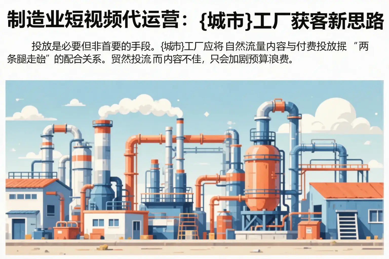 制造业短视频代运营：霍州工厂获客新思路